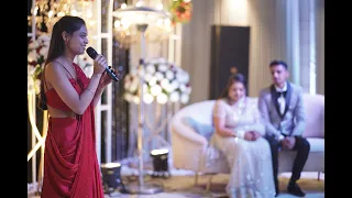 Surprise music performance on Sister's wedding | Bride's sister Singing Performance | Wedding Mashup