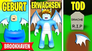 GEBURT bis TOD von DRACHE in BROOKHAVEN! (Roblox Brookhaven 🏡RP | Story Deutsch)