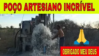 Perfuração de poço artesiano no sertão (INCRÍVEL)