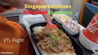 Everything We ate/Singapore AirLines Premium Economy/ LAX to Singapore VTL Flight #singapore