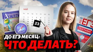 МЕСЯЦ ДО ЕГЭ по географии: план действий