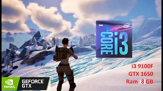 GTX 1650 - i3 9100F - Fortnite Chapter 5