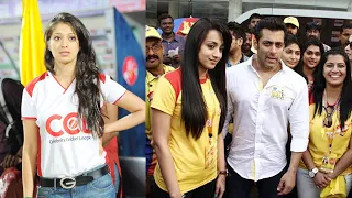 Laxmi Raai & Salman Khan to cheer their teams Chennai Rhinos 11 runs in 6 balls vs Mumbai Heroes