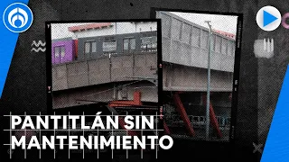 Vías, trabes y paredes en malas condiciones… así funciona la estación Pantitlán