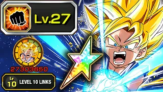 100% PHY SSJ GT GOKU LEVEL 10 LINKS WITH LVL 27 CRIT SHOWCASE! Dragon Ball Z Dokkan Battle