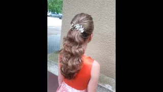 Hair and make-up for the graduates of Grade 9.Прическа и макияж для выпускного вечера. Выпускной 9кл