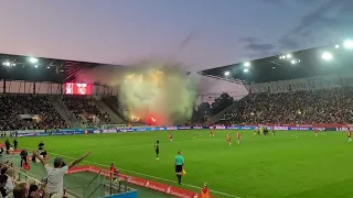 Rot Weiss Essen vs Preußen Münster 2023 / 3 Liga / Pyro