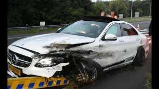 Mercedes-Benz C63S AMG CRASH