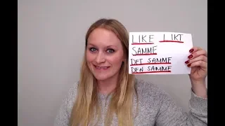 Video 648 Samme, likt, like, det samme, den samme