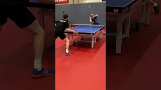 What it's like trying to return a pros serve 😅🏓 #tabletennis #shorts