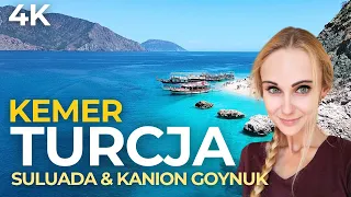 Turcja KEMER 2023 🇹🇷 Suluada, czyli Tureckie Malediwy | Kanion Goynuk | Nurkowanie | 4k