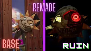 FNAF Security Breach Ruin trailer in base game+comparison