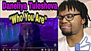 FIRST TIME REACTION TO: Daneliya Tuleshova Rendition of "Who You Are" - America's Got Talent 2020