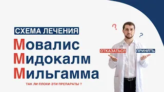 Мовалис, Мидокалм, Мильгамма МММ Отказаться или принять схему лечения?