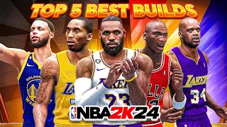 TOP 5 BEST BUILDS in NBA 2K24! BEST POINT GUARD BUILDS & BEST CENTER BUILDS in NBA 2K24 NEXT GEN!