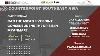 [CSA series] Can the ASEAN Five Point Consensus end the crisis in Myanmar?