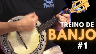 REPICADA E ARRASTADA DE BANJO | EXERCÍCIO 1 | PROFESSOR DANIEL MARTINS