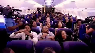 Kanye West And His Church On An Airplane