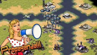 A lot of PROPAGANDA in funny Little Big Map online multiplayer - Red Alert 2 Gameplay