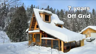 Couple Lived 7 years Off Grid in a Fairytale House | Cabin Cottage Full Tour | Raw Land to Paradise