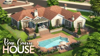 BASE GAME Mediterranean House | No CC | The Sims 4: Speed Build