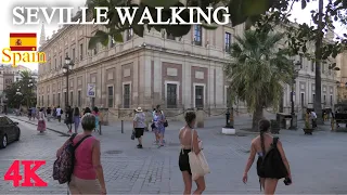 SEVILLE CITY CENTER WALK - 4K WALKING TOUR , SEPTEMBER 2022