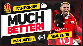 UNITED BACK TO WINNING WAYS! Manchester United 4-1 Real Betis | LIVE Fan Forum