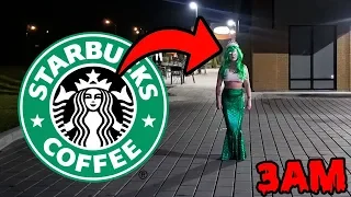 DONT GO TO STARBUCKS OVERNIGHT OR STARBUCKS.EXE WILL APPEAR | HAUNTED STARBUCKS MERMAID GHOST APPEAR