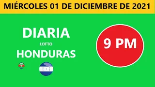 Diaria 9 PM honduras loto costa rica La Nica hoy miércoles 01 de diciembre de 2021 loto tiempos hoy