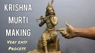 Krishna murti making with clay | Mitti ki murti making | clay modelling