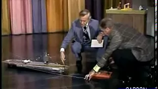 Aircraft Carrier Toy Crashes on Johnny Carson's Tonight Show, Bloopers