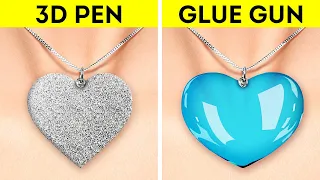 GLUE GUN vs 3D PEN || Stunning Jewelry Crafts