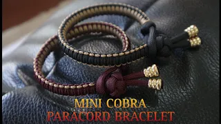 HOW TO MAKE MINI COBRA KNOT PARACORD BRACELET, EASY PARACORD TUTORIAL