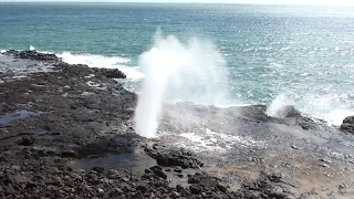 Spouting Horn Kauai Hawaii Blowhole in Poipu