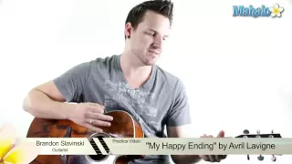 How to Play "My Happy Ending" by Avril Lavigne on Guitar (Practice Video)