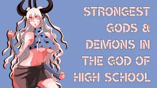 Top 40 Strongest Demons and Gods in The God of High School