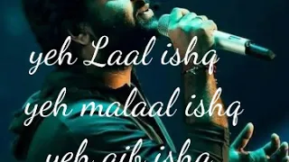 Laal ishq song arijit Singh lyrics lover music👍👍👍👍👍