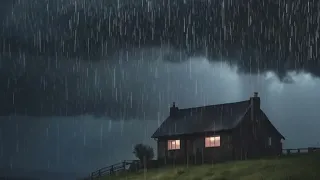 Heavy Rain in the middle of the night for Continuous Relaxation, Comfort and Tranquility