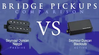 Seymour Duncan NAZGUL vs BLACKOUTS - Bridge Pickup Guitar Comparison / Demo