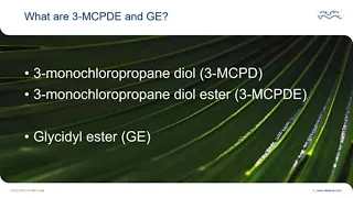 Webinar: 3-MCPD and GE mitigation issues explained | Part 1