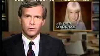 Tom Brocaw announces young Heather O'Rourke died at the age of 12