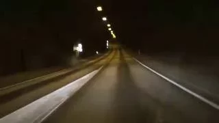 Driving Iceland's Hvalfjordur Tunnel on Ring Road 1