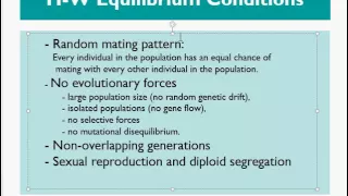 BIOL3468 Conservation Genetics 3  Populations and Hardy Weinberg