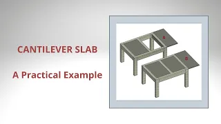 How to support a cantilever slab : A practical cantilever example