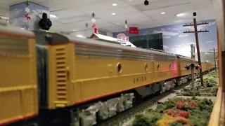 MTH Union Pacific UP E-9 ABA Passenger Train San Diego 3-Railers pt.2