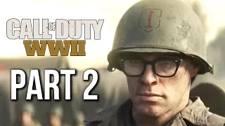 Call of Duty WW2 Gameplay Walkthrough Part 2 - OPERATION COMBRA (no commentary) CAMPAIGN