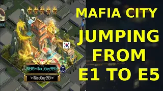 Jumping from E1 to E5 - Quadruple Mansion Jump - Mafia City