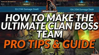 How To Build A Clan Boss Team | Pro Tips | Beginner To Endgame | Raid: Shadow Legends