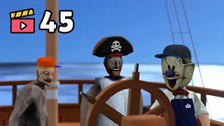 Granny Pirate vs Ice Scream vs Skeletons - funny horror school animation (Compilation #45)