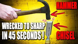 Why I use a drill and a hammer to sharpen now.